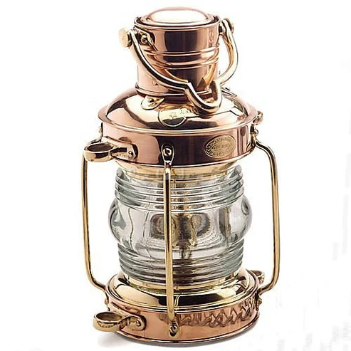 Anchor Copper Miner Lamp – Nautical Rustic Lantern