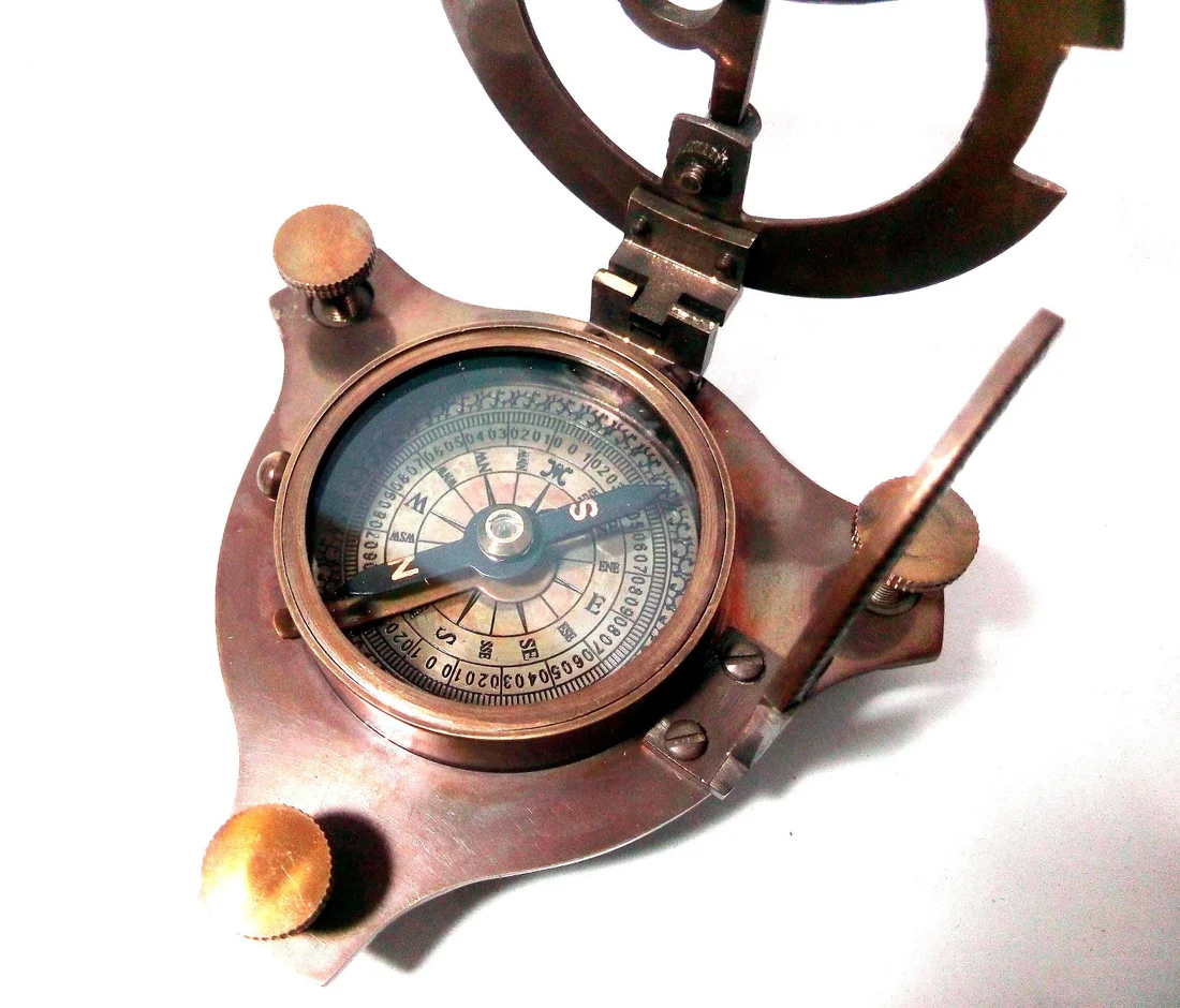 Antique Brass Sundial Compass – West London Edition - Image 4