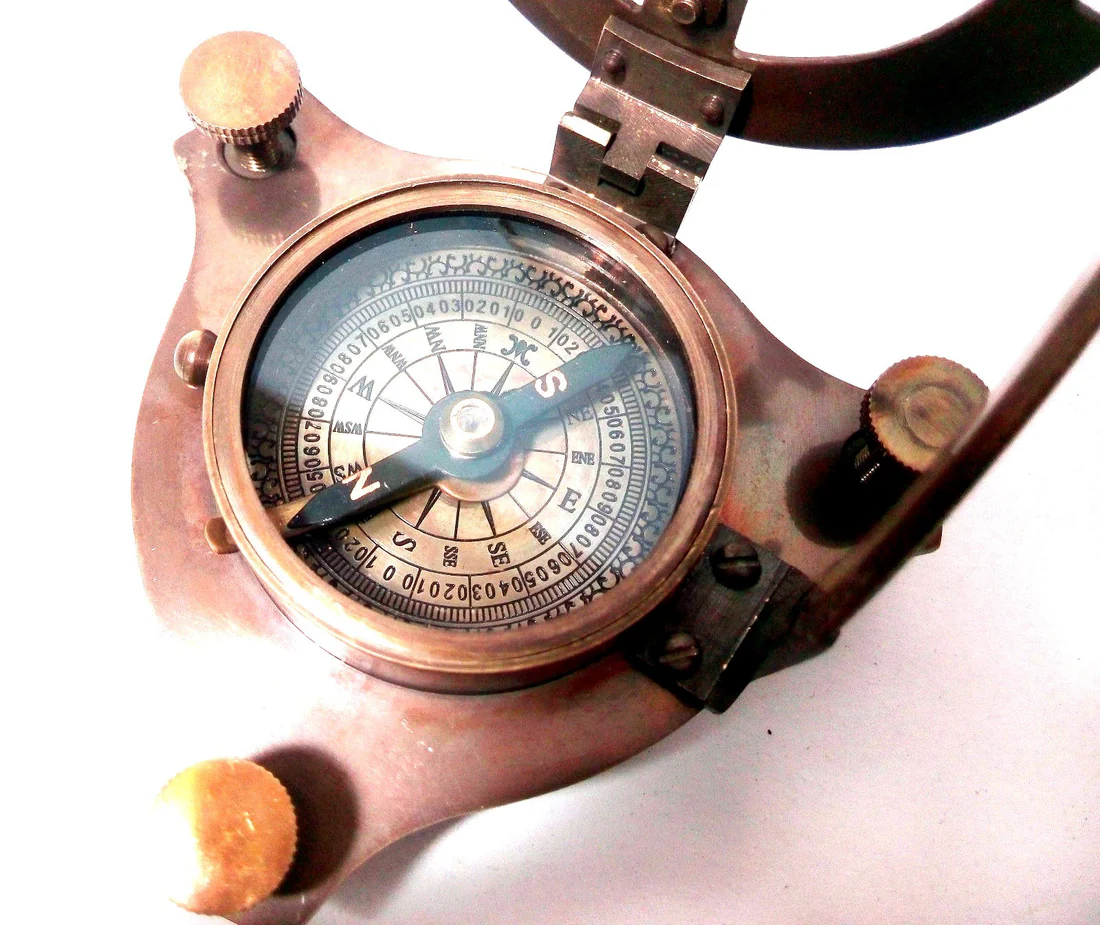 Antique Brass Sundial Compass – West London Edition - Image 5