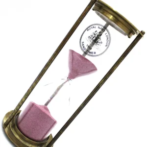 Brass Sand Timer Hourglass – Vintage Timepiece Décor