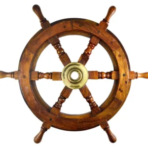 Classic Boat & Ship Steering Wheel – Nautical Décor Accent