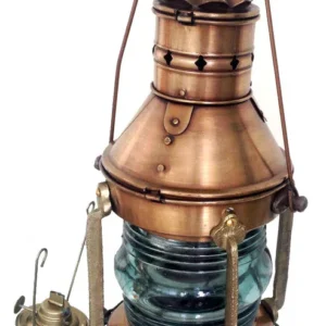Brass & Copper Ship Lantern – Nautical Décor Edition