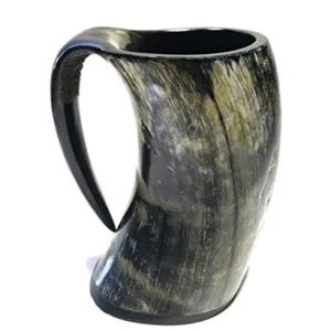 Viking Drinking Horn Beer Mug – Rustic Barware Accent