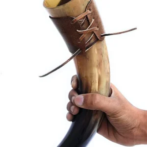 Curved Viking Drinking Horn Goblet – Heritage Gift Mug