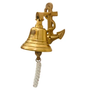 Large Brass Anchor Ship Bell – Vintage Dinner and Décor Bell