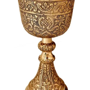 Vintage Brass Chalice Goblet – Royal Wine Cup Edition