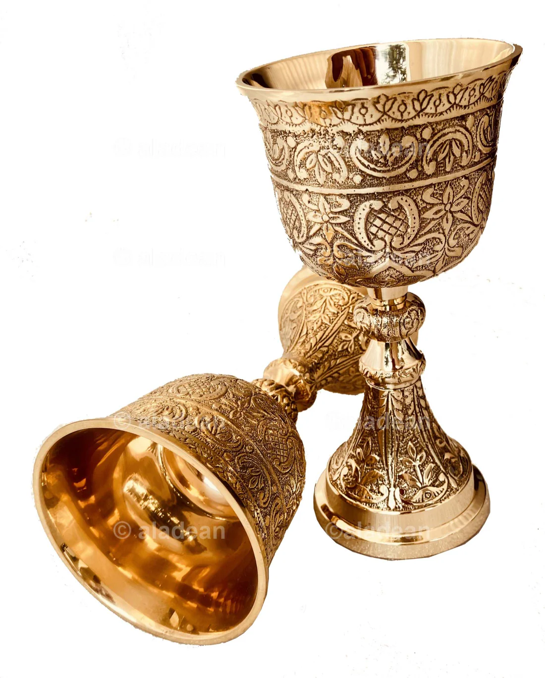 Vintage Brass Chalice Goblet – Royal Wine Cup Edition - Image 4