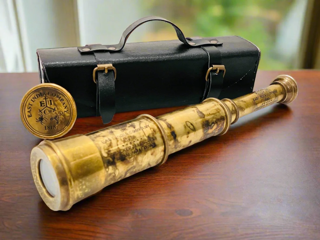 Brass Pirate Spyglass Telescope – East India Company 1818 Replica - Image 4