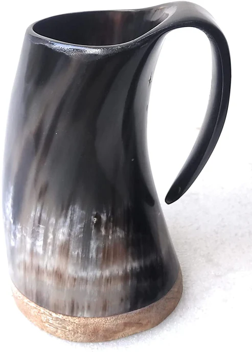 Viking Drinking Horn Beer Mug – Rustic Barware Accent - Image 5