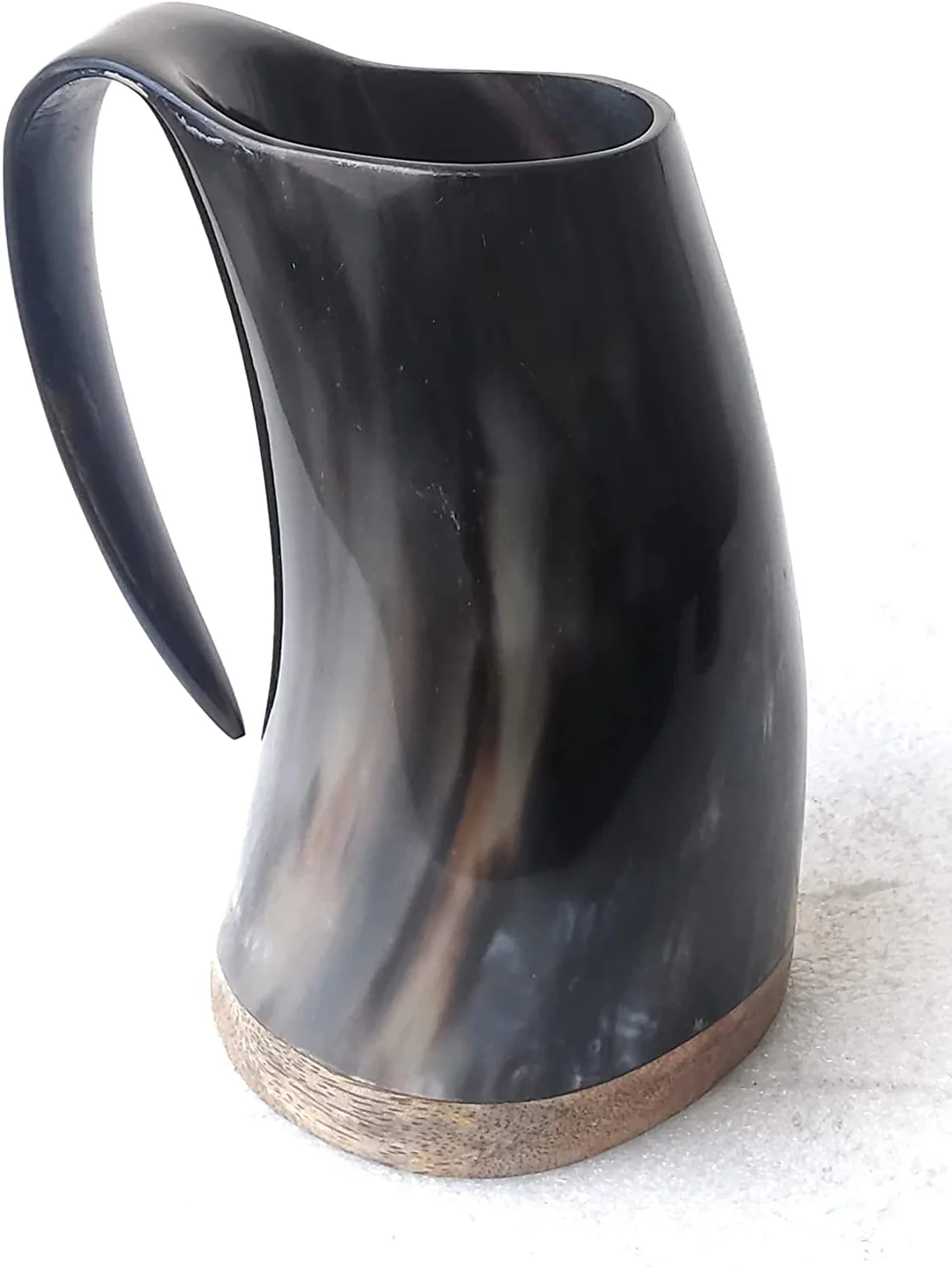 Viking Drinking Horn Beer Mug – Rustic Barware Accent - Image 4